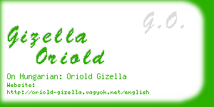 gizella oriold business card